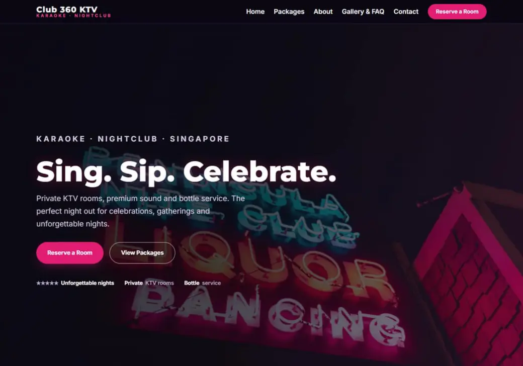 Online store built with Warely Ecom — Karaoke club (Nightlife)