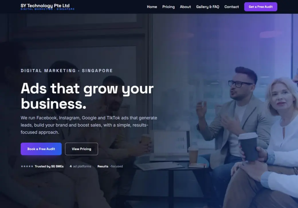 Online store built with Warely Ecom — Digital marketing (Service)