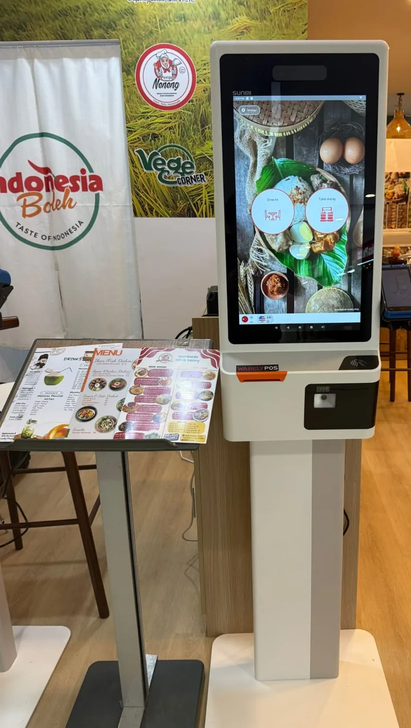 WarelyPOS — Self-order kiosk screen