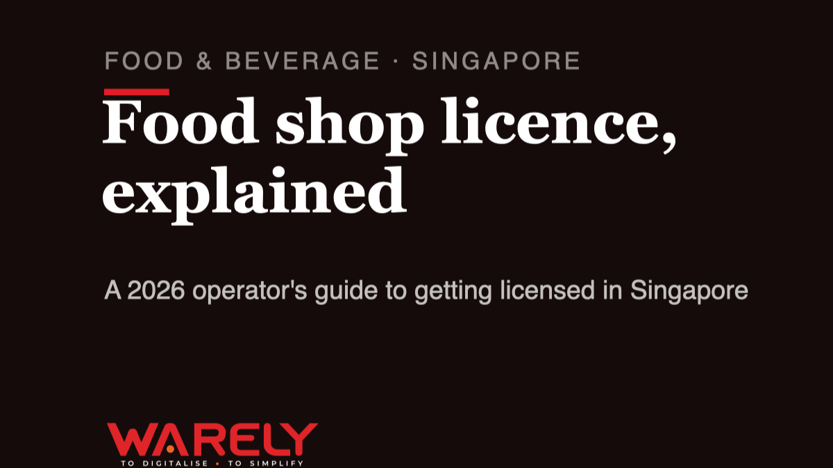 SFA Food Shop Licence: A New Operator’s 2026 Guide