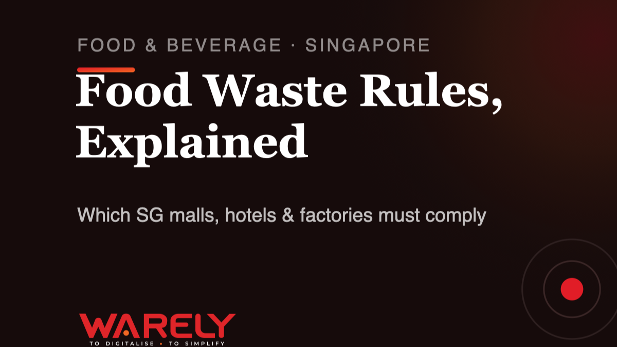 Food waste segregation in Singapore: does your F&B business have to comply?